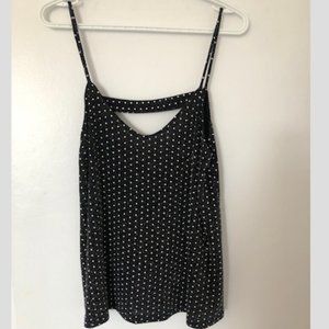 Urban Outfitters Black Polkadot Tank Top